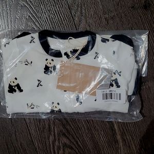 Kyte Black and White Zen zippered footie